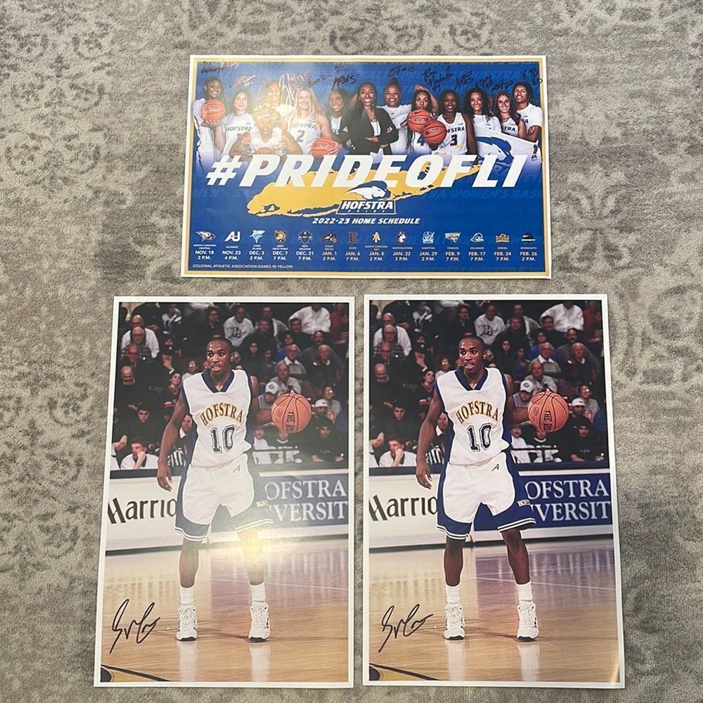 HOFSTRA Autographed Basketball Bundle‎
